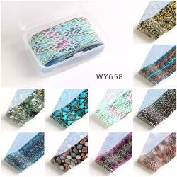  Transzferfólia szett 10db - WY658 kígyómintás