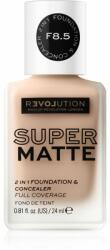 Revolution Relove Super Matte Foundation дълготраен матиращ фон дьо тен цвят F8.5 24ml