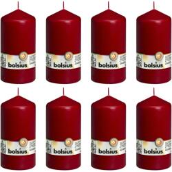 Bolsius Lumânări bloc, 8 buc. , roșu vin, 150x78 mm 103616180144 (428086)