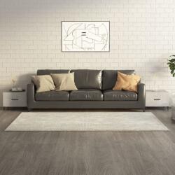 vidaXL Măsuță de cafea picioare metalice 2 buc. gri beton 50x50x40 cm (812735) Masa de cafea