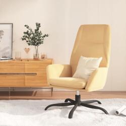 vidaXL Scaun de relaxare, crem, piele întoarsă ecologică (341382)