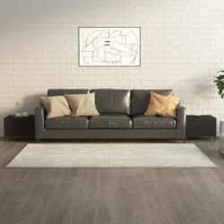 vidaXL Măsuțe de cafea cu picioare metalice, 2 buc. , negru 50x50x40 cm (812729) Masa de cafea