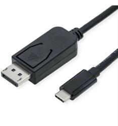Roline Кабел Roline 11.04. 5837, от USB 3.1 Type C(м) към Display Port(м), 3m, черен, 8K@60Hz (11.04.5837)