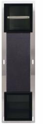 BALNEO Raft incastrat cu suport hartie igienica Balneo Wall-Box negru periat (PB-BL2)