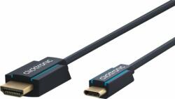 clicktronic 44928 USB-C 2.0 - HDMI 2.0 Kábel 1m - Fekete (44928)