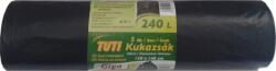 TUTI Giga kukazsák 240 l (5 db / tekercs) - Fekete (5999884707998)