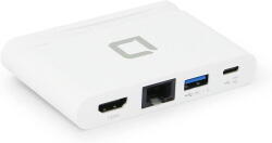 DICOTA Docking Station USB-C 4 in 1 D31730 - USB-C, HDMI, Alb (D31730) - vexio
