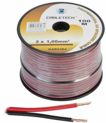 Cabletech CABLU DIFUZOR CUPRU 2X1.00MM ROSU/NEGRU 100M EuroGoods Quality