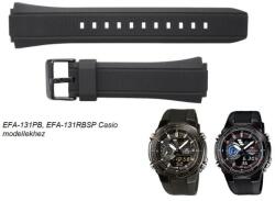 Casio EFA-131PB-1, EFA-131RBSP-1 Casio fekete műanyag szíj (Casio szíj EFA-131PB-1,  EFA-131RBSP-1)