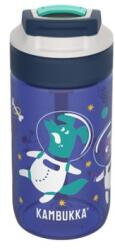 KAMBUKKA Lagoon Kids szívószálas gyerek kulacs 400 ml - Space Animals