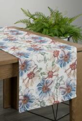 Eurofirany Flore tavaszi asztali futó Kék 40x180 cm