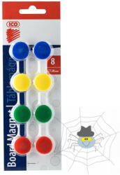 Ico Mágnes 20mm, 8 db/csomag, Ico, 4 klf. szín