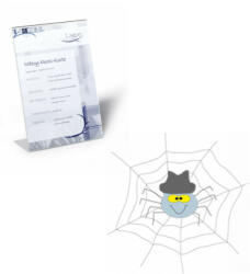 Durable Laptartó A4, öntapadó gumi talp 2 db/csomag, Durable áttetsző - spidershop