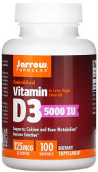 Jarrow Formulas Vitamin D3, Cholecalciferol, 5000 IU, Jarrow Formulas, 100 softgels