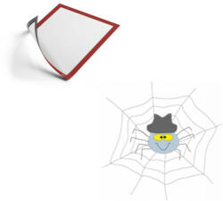Durable Infokeret A4, 5 db/csomag, Durable Duraframe® Magnetic piros