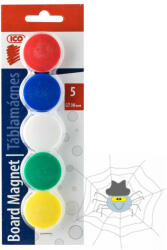 Ico Mágnes 30mm, 5 db/csomag, Ico 5 klf. Szín