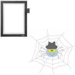 Durable Infokeret A5, öntapadó hátlap, mágneses záródás Duraframe® Note fekete - spidershop