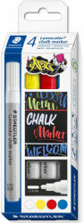STAEDTLER Marker creta lichida STAEDTLER Lumocolor Chalk, 4 buc/set