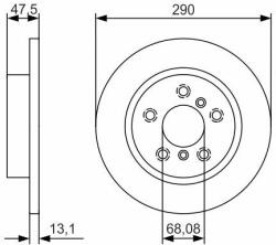 Bosch Disc frana BOSCH 0 986 479 D17 (0 986 479 D17) - automobilus