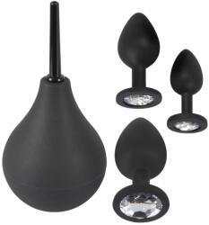 You2Toys Комплект от 3бр. анални разширители и душ Black Velvets