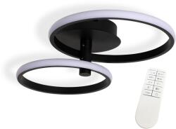 BERGE Lampă de tavan - perete LED Toronto 40W Negru - Multialb (3000-6000K) + telecomandă (Lampa-B7209)