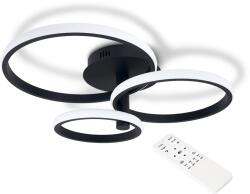 BERGE Lampă de tavan - perete LED Toronto 68W Negru - Multialb (3000-6000K) + telecomandă (Lampa-B7211)