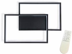 BERGE Lampă de tavan - perete LED Toledo 48W Negru - Multialb (3000-6000K) + telecomandă (Lampa-B7206)
