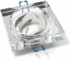 KOLORENO Corp de iluminat halogen mobil încastrat din sticlă 2cm LED Tami - Argintiu (OS_KRS_2CM_Srebrny)