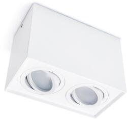 KOLORENO Corp de iluminat halogen mobil montat pe zid din aluminu LED Busto x2 - Alb (OS-6328)
