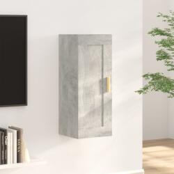 vidaXL Dulap de perete, gri beton, 35x34x90 cm, lemn compozit (812469) Raft