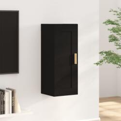 vidaXL Dulap de perete, negru, 35x34x90 cm, lemn prelucrat (812466) - vidaxl