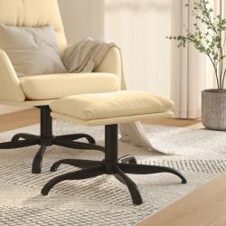 vidaXL Taburet, crem alb, 60x60x39 cm, catifea (341587) Canapea
