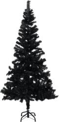 vidaXL Pom de Crăciun artificial cu suport, negru, 150 cm, PVC (321000)