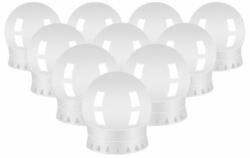  Becuri LED pentru oglinda- masa de toaleta- machiaj- cu panou control- 30 moduri iluminare- USB- set 10 buc- Malatec (00018910-IS)