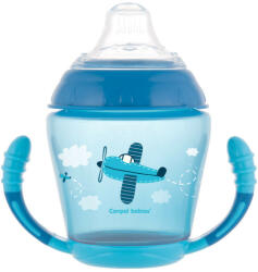 Canpol babies Canpol Cseppmentes itatópohár puha ivócsőrrel 230 ml (9h+) - Kék