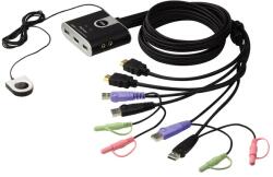 ATEN KVM Switch USB HDMI + Audio, 2 port - CS692 CS692-AT (CS692-AT)
