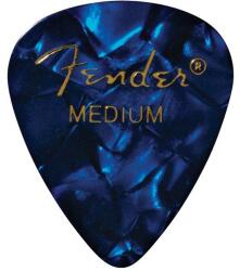 Fender 1980351802 - Premium Celluloid 351 Shape Picks Medium Blue Moto 12-Pack - FEN442
