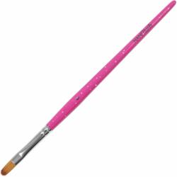 NANI zselés ecset, macskanyelv, méret: 6 - Glitter Pink