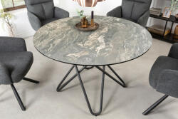 CIRCULAR design kerek étkezőasztal - 120cm - taupe (42368)