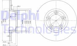 DELPHI Disc frana DELPHI BG2159 (BG2159) - automobilus