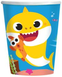 Amscan Baby Shark papír pohár 8 db-os 250 ml (DPA990904166)