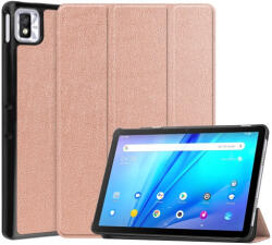 LEATHER Flip tok TCL TAB 10S rózsaszín arany színhez