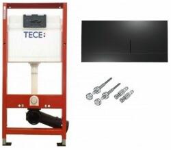 TECE Rezervor WC, incastrat, Tece Base, 3 - 9 L, 50 x 112 cm, placa actionare Tece Square 2 finisaj negru mat si izolatie incluse