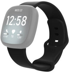 BUTTERFLY Szilikon szíj Fitbit Versa 3-hoz / Fitbit Sense fekete