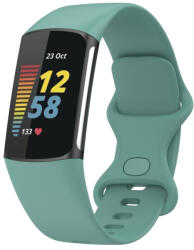 BUTTERFLY Szilikon szíj Fitbit Charge 5-höz zöld