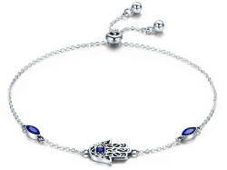 BeSpecial Bratara argint reglabila cu Mana lui Fatima (Hamsa) (BST0048)