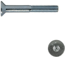 Süllyesztett fejű belsőkulcsnyílású csavar M8x55 RM - 10.9 (ISO 10642, horganyzott)