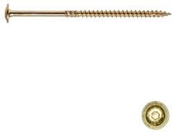 Ácsszerkezeti csavar, lapos peremes fejű 8x180/80 TX RM, sárgára horg