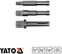 Yato YT-04686 dugókulcs adapter készlet, 1/4"-3/8"-1/2", 65 mm, 3 db-os (YT-04686)