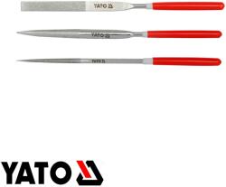 TOYA YT-6150 tűreszelő készlet, 4x160 mm, finom (gyémántszemcsés), 3 részes (YT-6150)